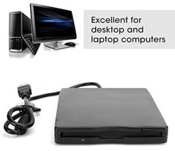 3.5" USB Externe Floppy Disk Drive, Externe Verwijderbare Draagbare Floppy Drive 3.5" Kaartlezer, voor Laptop Desktop Computer, voor Win 10 7 8 ME — thumbnail 5