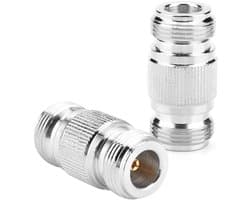 Type N Female naar Type N Female RF Connector Coaxial Adapter - 2 Stuks voor Test en Conversie, Hoge Kwaliteit en Betrouwbaarheid