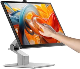 Alogic Clarity Fold Touch 27 Monitor (UHD 4K) – 10-Punts Multitouch Functie – 100% sRGB, 99% Adobe RGB Kleurruimte dekking – Compatibel met Windows, macOS - Grijs — thumbnail 1