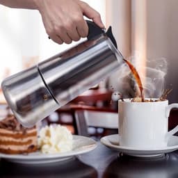 Allecto - Elektrische Koffiezetter - Moka Pot - Geschikt voor Thuis en Kamperen - 600ml - Rvs Koffiezetter - Voor Koffieliefhebbers - Modern Design — thumbnail 3