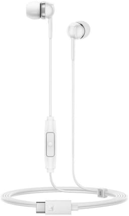 Sennheiser CX 80U - Wit - In-ear bedrade oordopjes - Oortjes met draad en microfoon - USB-C aansluiting — thumbnail 1