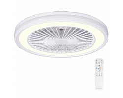 Epochglo Plafondventilator met Verlichting en Afstandsbediening - Ø47cm - RGB - 40W LED Dimbare 2700-6500K - Fluisterstil - 6 Snelheden - Timer - Modern Plafondlamp met ventilator voor Slaapkamer, Woonkamer en Kinderkamer — afbeelding 1