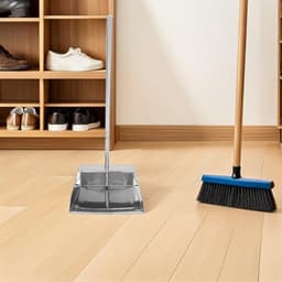 Metalen Stofblik - Stoffer Lange Steel - Efficiënt Schoonmaken - Gecontourde Rand - 73 cm - Zilver — thumbnail 3