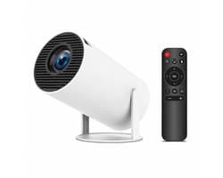 Novari - Beamer - Mini beamer - Projector - Smart beamer - Mini projector - Haarscherpe HD-weergave - 180° draaibare projectie