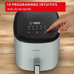 Heteluchtfriteuse - Airfryer - Gezond Koken - 10 Kookprogramma's - 5 Liter - Eucalyptus — thumbnail 3