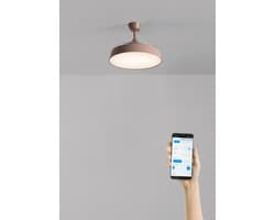 CREATE - Stille plafondventilator 40 W Ø107 cm met intrekbare bladen en LED-licht - M - Met licht - WIFI - WIND CLEAR CONTOUR