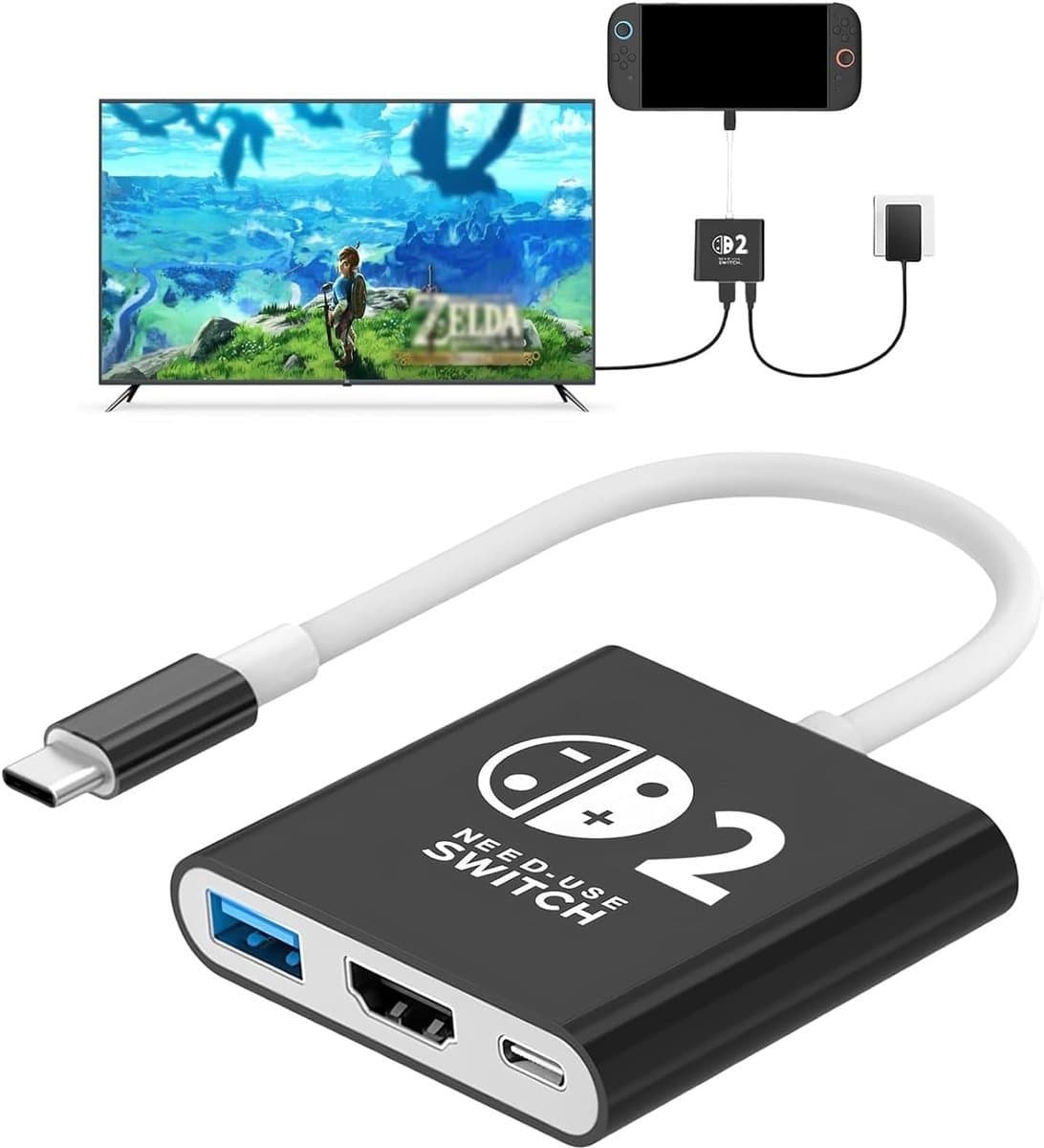 Docking Station geschikt voor Nintendo Switch 2, Nintendo Switch OLED & Nintendo Switch — afbeelding 1