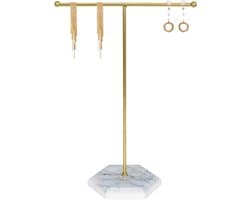 Sieradenstandaard voor Kettingen, Armbanden, Oorbellen, Ringen en Horloges - Stijlvolle Metalen Houder voor Organisatie en Decoratie