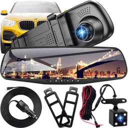 Retoo Full HD Dashcam met Achteruitrijcamera en Nachtzicht - 4.3 Inch Scherm — thumbnail 1