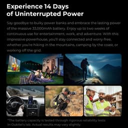OUKITEL WP100 TITAN Rugged Smartphone 5G - 36GB RAM - 512GB ROM - 33000mAh 66W - 6,8 inch 120Hz - 200MP + 32MP Camera, 20MP Nachtzicht - BT 5.4 - 100 LM projector - 1200LM Campinglamp - IP68/IP69 K - Android Telefoon - NFC GPS — thumbnail 5