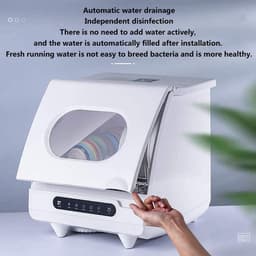 Mini Vaatwasser - Compacte Afwasser - Snel Afwassen - Uitgestelde Start - 6 Borden Capaciteit - RVS — thumbnail 5