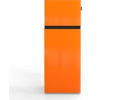 NUNKI MEDIUM-FORA / Bright Orange Design Koel-vriescombinatie - 206L - E-label - Front in kleur
