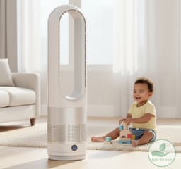 Ryze3 WindForce Ventilator - Bladeless Fan - Torenventilator - Electrisch - 8 Snelheden - 30W - 8000RPM – 80 Graden Draaibaar - Wit — thumbnail 3