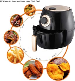 Heteluchtfriteuse - Mini oven - Gezond koken - Snel luchtcirculatie - 4 Liter - Rood — thumbnail 5