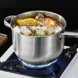 Friteuse met Kookplaat - Compacte Frituurset - Huishoudelijk Koken - Gelijkmatige Warmteverdeling - 15x20x15 cm - Zilver — thumbnail 4
