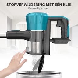 3-in-1 draadloze stofzuiger – 18V – Lichtgewicht – 2 oplaadbare lithium-ion accu's – Voor tapijt, huisdierharen en harde vloeren – Stofzuiger staand & hand — thumbnail 3