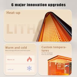 Draagbare Airco - Verwarming Ventilator - Comfort Binnenklimaat - Fluisterstil Werking - 2000W - Wit — thumbnail 4