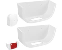 Router Muurbeugel - Router Houder - Wifi Verbeteren - Schroefloze Lijmbevestiging - 15 x 11 x 5 cm - Wit