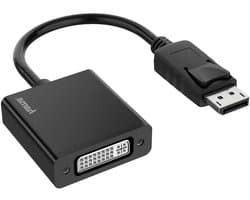 DisplayPort Adapter - DVI Stekker - Digitale Signalen Overdragen - Ultra HD 4K Resolutie - Niet gespecificeerd - Zwart