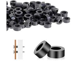 200 Stuks ABS Spacer Sleeves voor M6 Schroeven - Isolatie Rubber Ronde Spacers 11 x 5mm voor Scheiding van Metaalonderdelen en Circuitborden