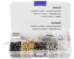 Grommets en Eyelets Set voor Leren Ambachten en Kleding - Inclusief 3 Naaigereedschappen en 3mm*420 Set voor Handwerk en DIY-projecten