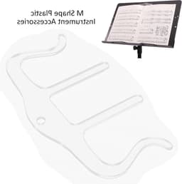 Transparante Muziekboek Clip en Pagina Houder voor Piano - M-type Spectrum Clip, Bladmuziek Organiser, Bladwijzer en Pagina Steun — thumbnail 5