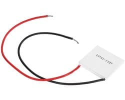 Keramische Koelplaat - Thermoelektrische Module - Koelkast Koeling - Effectieve Warmteafvoer - 40 x 40 mm - Wit