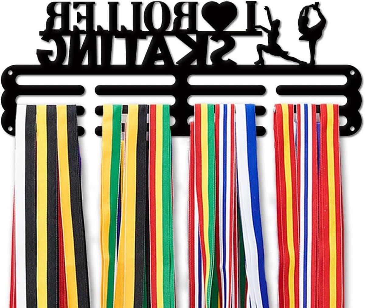 Rolskates Medaillehouder voor Sportprijzen, Wandmontage Medailles Display, Ideaal voor Meer dan 60 Medailles en Awards — afbeelding 1