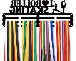 Rolskates Medaillehouder voor Sportprijzen, Wandmontage Medailles Display, Ideaal voor Meer dan 60 Medailles en Awards