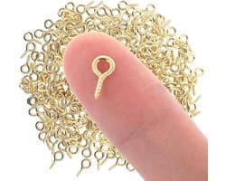 Kleine Mini Oogschroeven - 300 Stuks RVS voor Sieraden, Hangers en Kralen Creaties