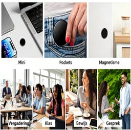 64GB Voice Recorder - Magnet Spraakrecorder - Ruisonderdrukking - 1536Kbps - Mini Opnameapparaat - Voor Vergaderingen & Interviews — thumbnail 5