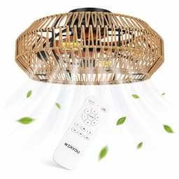 WERYOU® illuminAIR Plafondventilator - Plafonniere - Plafondventilator met Afstandsbediening - Plafondlamp - Plafond ventilator met Verlichting - Ventilator lamp — thumbnail 1
