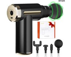 Mini Massage Gun - Spier Stimulator - Spierherstel Bevorderen - Drukgevoelige Start - 11 x 4 x 9 cm - Zwart