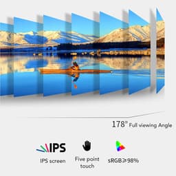Draagbare Externe Monitor - Klein Scherm - Extra Werkruimte - IPS HD Beeld - 10 Inch - Zwart — thumbnail 5