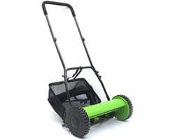 Handmaaier - Loopmaaier - Gazon Onderhoud - Stil en Schoon - 30 cm Maaibreedte - Grijs