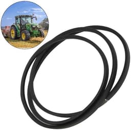 Vervangende Maaier Riem - Grasmaaier Riem Onderdeel - Gazon Onderhoud - Stalen Koorden - 101" x 1/2" - Zwart — thumbnail 2