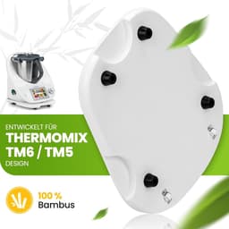 Glijplank voor Thermomix - Keukenmachine plank - Apparaat Verplaatsen - Met Wielen - 35 x 30 cm - Wit — thumbnail 5