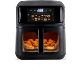 Heteluchtfriteuse Oven - Airfryer XL - Gezond Koken - 12 Voorgeprogrammeerde Functies - 10 Liter - Zwart — thumbnail 3