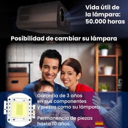 Full HD Beamer - Thuisbioscoop Projector - Films Kijken - Ingebouwde DVB-T2 HD Tuner - Tot 300 inch — thumbnail 3