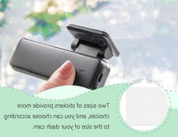 Set van 8 Transparante Stickers voor Dashcam, Plakpads voor Voorruiten, Antistatische Films voor Beveiliging en Bescherming — thumbnail 4