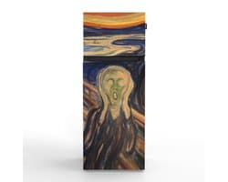 NUNKI MEDIUM-AMUN / Dubbel-Deurs Koelkast, E Klasse, 206l, Edvard Munch - De Schreeuw, Satin (ALL sides)