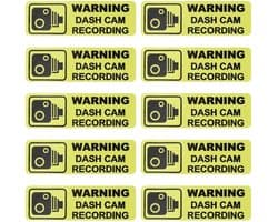 Allecto - Dashcam Waarschuwingsstickers - Verbeterde Veiligheid