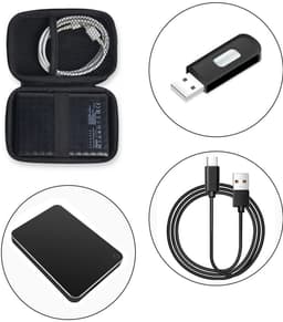Seb3 - Externe Hardeschijf Beschermcase - Shockproof - Rood - Bescherming voor 2.5 Inch HDD/SSD - Draagbare Opslag - Waterdicht — thumbnail 3