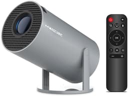 MakkelijkMooi Draagbare Projector met Speaker - 8000 Lumen WiFi 6 & Android 14 - 5W Speaker - Thuisbioscoop - 180° Rotatie - Grijs — thumbnail 1