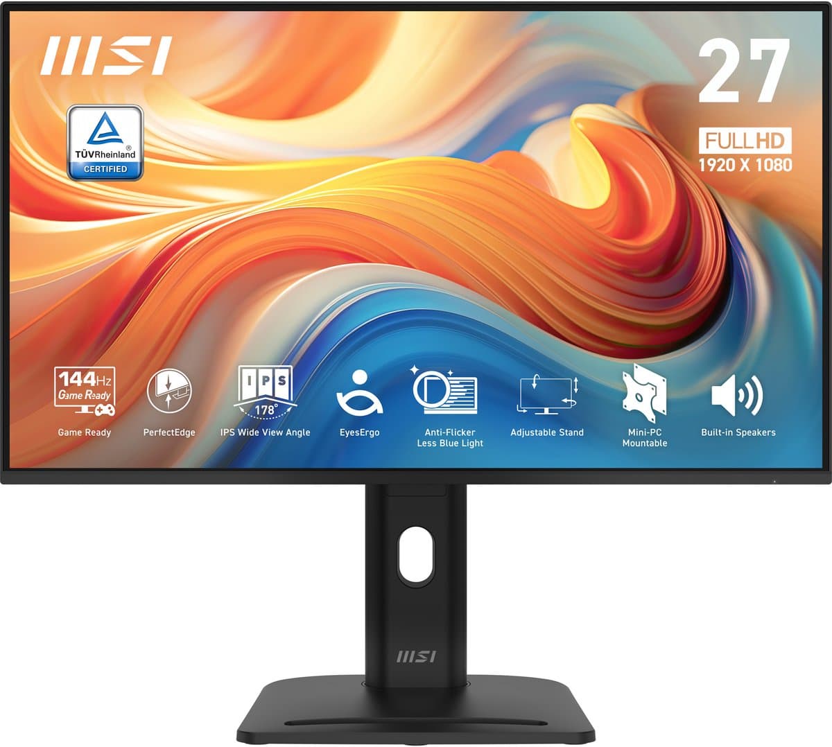 MSI PRO MP275PG E14 computer monitor 68,6 cm (27") 1920 x 1080 Pixels Full HD LCD Zwart — afbeelding 1