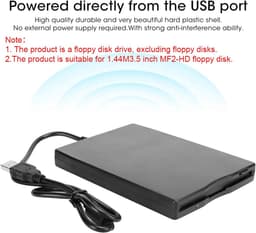 Externe Floppy Drive - 3.5 Inch Lezer - Oude Disks Lezen - Plug and Play - 3.5 Inch - Zwart — thumbnail 4
