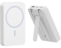 LuminexPro Super Mini Powerbank 10000mAh – 22.5W Snellaadfunctie – Bekabeld & Draadloos Opladen – Compact & Lichtgewicht – Voor iPhone, Samsung, Huawei en Meer