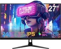 Quvo® Gaming Monitor 240hz - Gaming Monitor -Zwart - ‎‎16cm x 62cm x 46cm; 5 kg