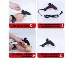 Set van 100 Transparante Lijmpatronen 7 x 100 mm voor Stoffen, Hout, Papier, Metaal en Kunststof