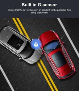 Dash Cam Voorkant - Auto Rijcamera - Rijomstandigheden Registreren - 170 Graden Groothoek - 2 Inch Scherm - Zwart — thumbnail 2